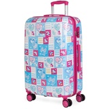 ITACA - Koffer Kinder Mädchen. Reisekoffer Kinder Polycarbonat Koffer Kinder Kinderkoffer Mädchen - Kinder Koffer mit Integriertes Zahlenschloss - 4 Rädrig Kinder Reisekoffer, Blau-Fuchsia