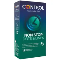 Control Condome No Stop Dots & Lines, 12 Stück