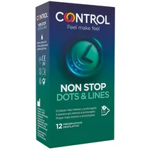 Control Condome No Stop Dots & Lines, 12 Stück