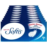 Softis 4-lagige Taschentücher | 300 Päckchen Einweg-Taschentücher (30 x 10) | Dermatologisch getestete Hautfreundlichkeit | Seitliche Öffnung zur hygienischen Tuchentnahme | FSC®-zertifiziert