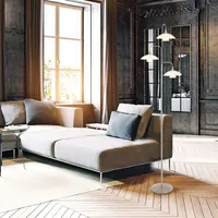 Steinhauer Standleuchte Stehlampe dimmbar LED Wohnzimmerleuchte Glas weiß 3