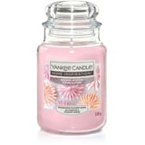 Yankee Candle Duftkerze Großes Glas Sugared Blossom 538 g, rosa