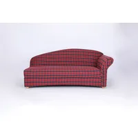 Better Home 3-Sitzer Sofa Loretta mit rechter Armlehne, ca. 193 x 83 x 85 cm – Rot Kariert