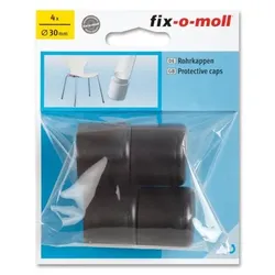 Rohrkappen rund 30mm schwarz fix-o-moll