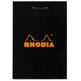 Rhodia 102009C Notizblock (kariert, 52 x 75 mm, 80 Blatt) 1 Stück schwarz