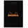 Rhodia 102009C Notizblock (kariert, 52 x 75 mm, 80 Blatt) 1 Stück schwarz