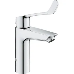 Waschtischmischer Eurosmart M-Size, mit langem Hebel (Ausführung: WT-Einhebelmischer Grohe Eurosmart M-Size chrom mit Push-open Ablauf langer Hebel)