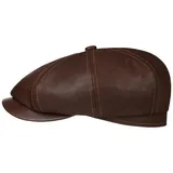 Stetson Flat Cap (1-St) Schirmmütze mit Schirm, Made in Germany braun 57 cm