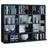 VCM Bücherregal Megosa Mini 102 x 23 x 83 cm Schwarz