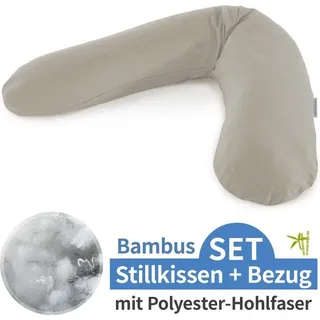 Stillkissen "Das Original" mit Polyesterhohlfaser-Füllung inkl. Bezug 190 cm Farbe: 146 Lehmgrau