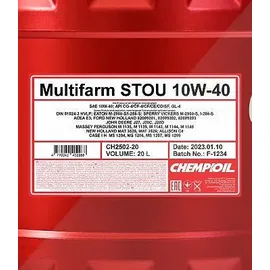 CHEMPIOIL Multifarm STOU CH2502-20 10W-40 20 l
