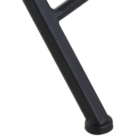 Siena Garden Como Serviertisch 41 x 67,5 x 60 cm schwarz matt/grau