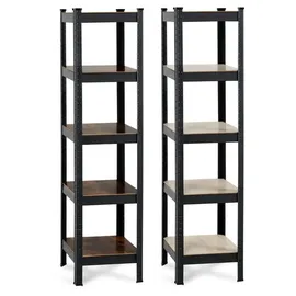 Stagecaptain Lagerregal Stahl schwarz 5 Regalböden
