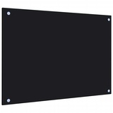 vidaXL Küchenrückwand Schwarz 70x50 cm Hartglas