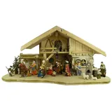 Krippenbaustudio Böhner Traditionelle Weihnachtskrippe Zürich inkl. 17-tlg. Figurensatz ETA 1,