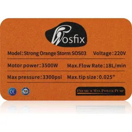 rosfix Strong Orange Storm SOS03 3500 W, 0,25 Zoll Membran-Lackiereinheit
