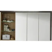 VCM Ebuy24, Spiegelschrank, Spiegelschrank Bay (123 x 18 x
