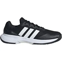 adidas Gamecourt 2 Schwarz/Weiß/Silber Metallic 44