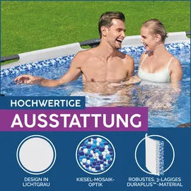 BESTWAY Steel Pro Max Frame Pool 305 x 76 cm lichtgrau