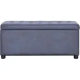 vidaXL Truhenbank Grau 87,5 x 40 x 48 cm
