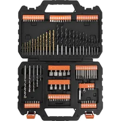 Black & Decker A7200-XJ Titanium - Schraubendreher- und Bohreinsatzset - 109 Stü...