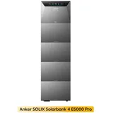 Anker Balkonkraftwerk Anker SOLIX Solarbank 4 E5000 Pro 5kWh All-in-One Stromspeicher, 2500 W, (PV Speicher mit Notstromfunktion, erweiterbar bis 30kWh), mit 0-5x Erweiterungsakku (Optional)