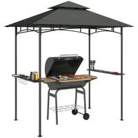 Outsunny Grillpavillon mit LED 240 x 150 x 258
