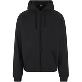 URBAN CLASSICS Zip Classic Sweatshirt Black 4XL