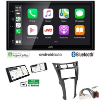 JVC Autoradio Apple CarPlay Android Auto für Toyota Yaris schwarz ohne OEM Navi