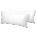 Beautissu BeauNuit UK Kopfkissen 40 x 80 cm Weiß