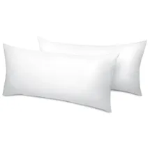 Beautissu BeauNuit UK Kopfkissen 40 x 80 cm Weiß