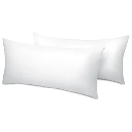 Beautissu BeauNuit UK Kopfkissen 40 x 80 cm Weiß