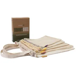 LUMALAND Einkaufsbeutel  aus 100% Baumwolle - 4er-Set