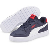 Puma Caven Jr Sneaker Peacoat White High Risk Red, 38.5 EU