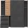 Forte Winn 200 x 200 x 61,2 cm dunkelgrau/eiche artisan