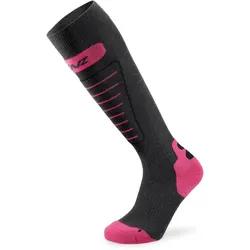 LENZ SKIING 1.0 Socken 2025 grey/pink - 39-41