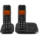 Schnurloses Telefon mit Anrufbeantworter, Erweiterter Anrufsperre, Zweisprachiger Anrufer-ID, Schnellwahl, Erweiterbares Festnetztelefonsystem für Büro, Unternehmen und Zuhause