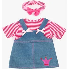 Bayer Design Puppenkleidung Jeanskleid Rosa (83853AA)