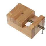 Lyguy Flachschraubstock aus Holz, Mini-Schraubstock zum Anklemmen für Holzbearbeitung, Schnitzen, Gravieren