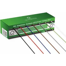 Quadrios 19011ca084 Litze Lify 1 x 0.14mm2 Blau, Braun, Grau, Rot, Schwarz, Weiß, Gelb-grün 70m