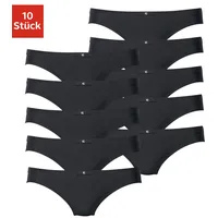 H.I.S. H.I.S String, (10er-Pack), aus elastischer Baumwoll-Qualität H.I.S schwarz