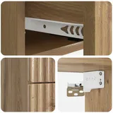vidaXL Nachtschrank Artisan-Eiche 33 x 34,5 x 40 cm