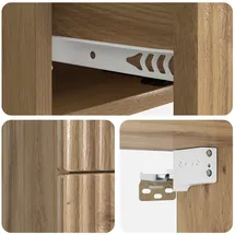vidaXL Nachtschrank Artisan-Eiche 33 x 34,5 x 40 cm