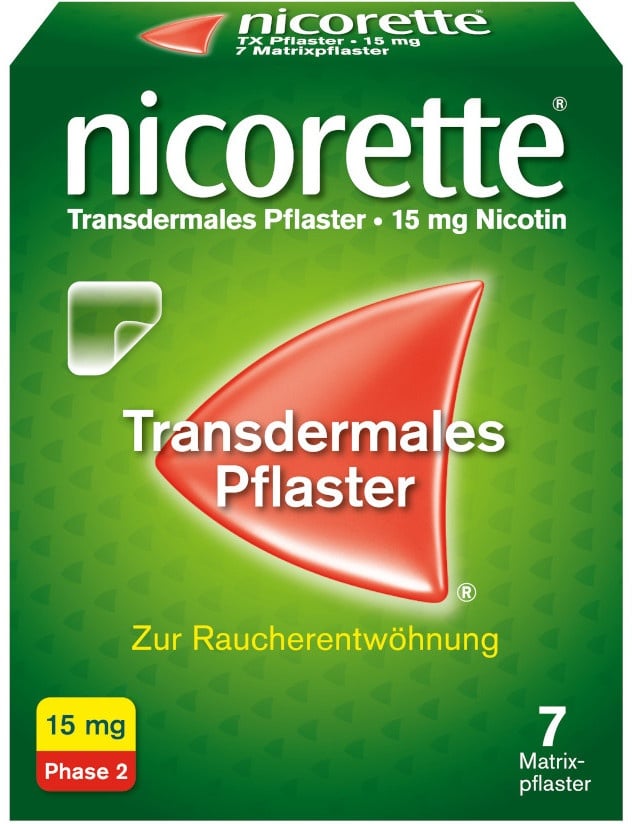 nicorette Nikotinpflaster mit 15 mg Nikotin