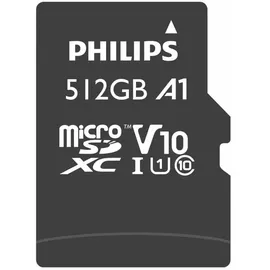 Philips microSDXC Card 512GB Class 10 UHS-I U1 incl. Adapter