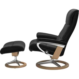 Stressless Stressless® Fußhocker »View« mit Signature Base,Gestell Eiche schwarz