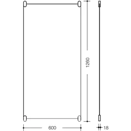 Hewi 801 60 x 126 cm Signalweiß