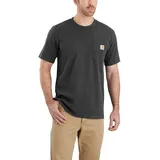 CARHARTT K87 Pocket T-Shirt mit Tasche, Anthrazit meliert, XL