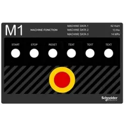Schneider Electric ZBYLECUST04 Beschriftungsfeld, zum Aufkleben, kundenspezifisch via Konfigurator