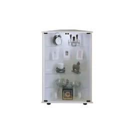 Möbel Kraft Eckvitrine ¦ weiß ¦ Maße (cm): B: 67,3 H: 88,1 T: 23.0